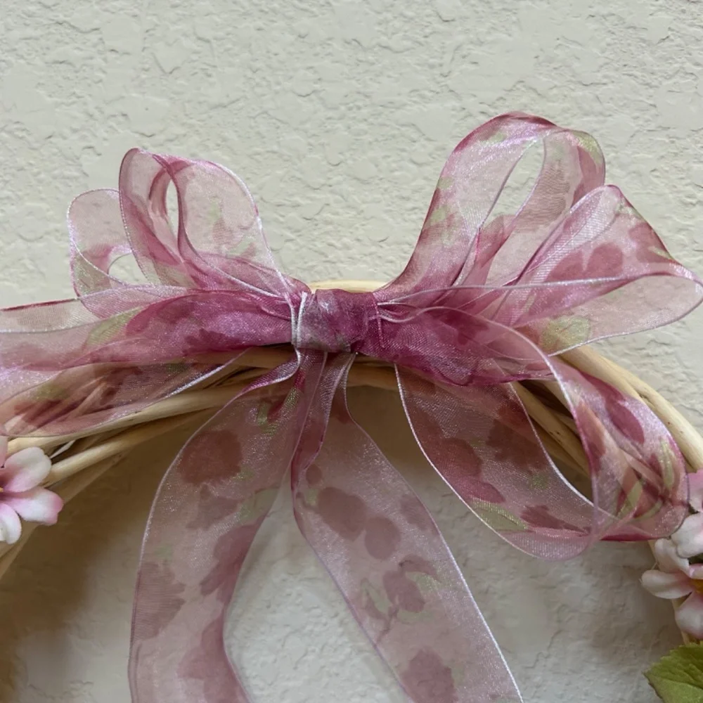 Easter Wreath- Cold Porcelain-Handmade. NWOT